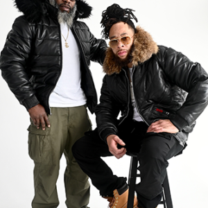 Loddo Grand  V Bubble Leather Coat
