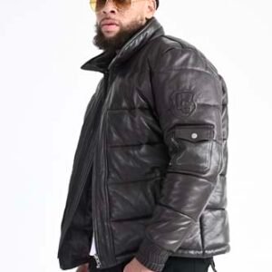 Loddo Grand Leather Bubble Coat