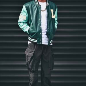 Loddo Grand Leather Varsity Jacket