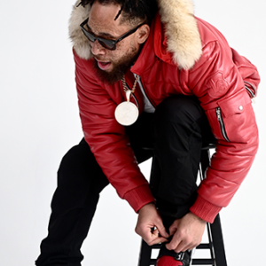 LODDO GRAND LEATHER COAT with HOOD